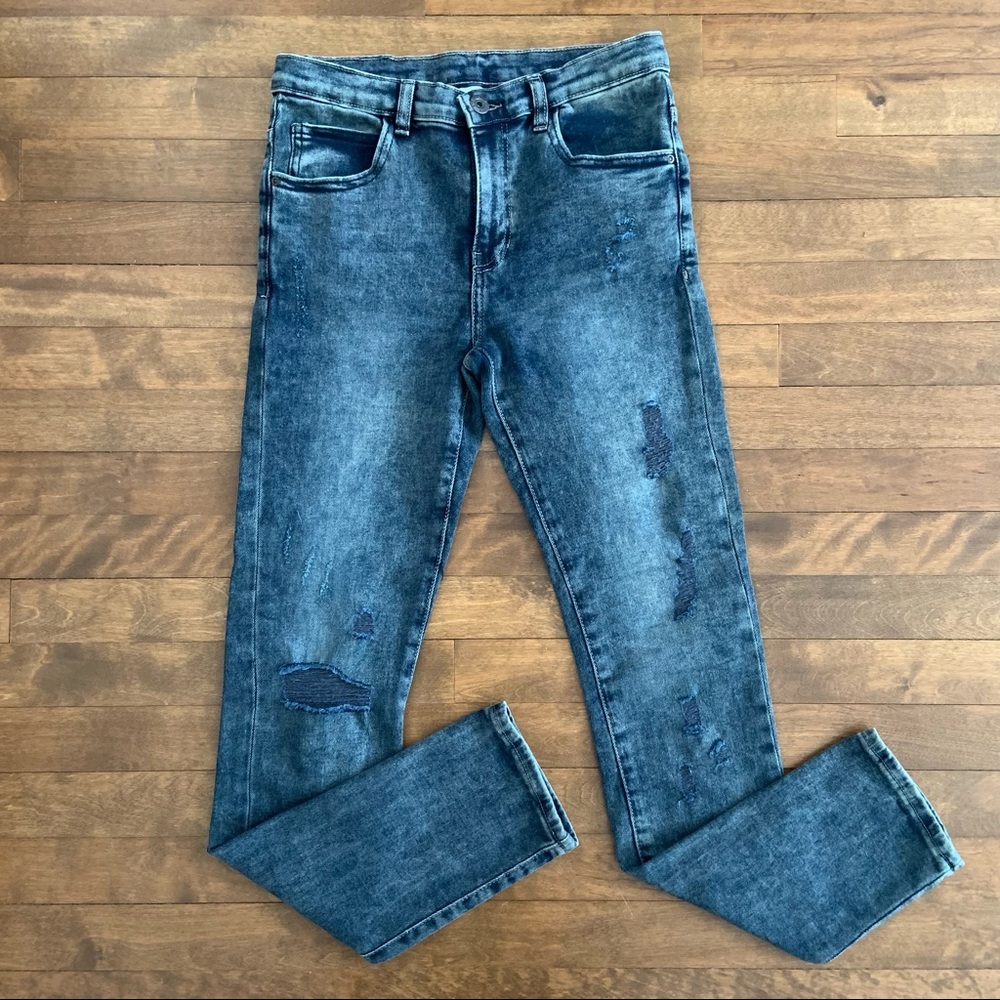 ZARA KIDS Distressed Denim Jeans / Size 13-14